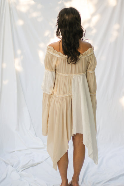 LINEN PATCHWORK DRESS