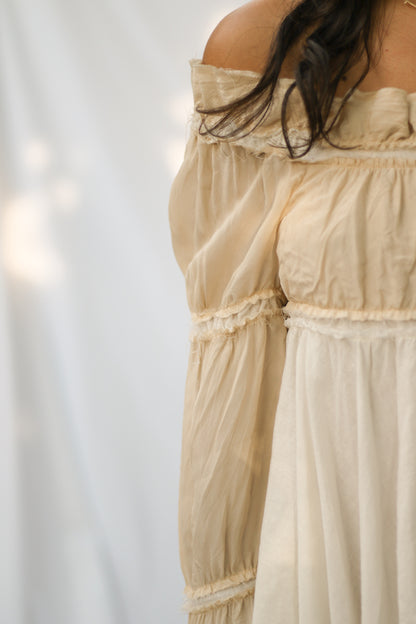 LINEN PATCHWORK DRESS
