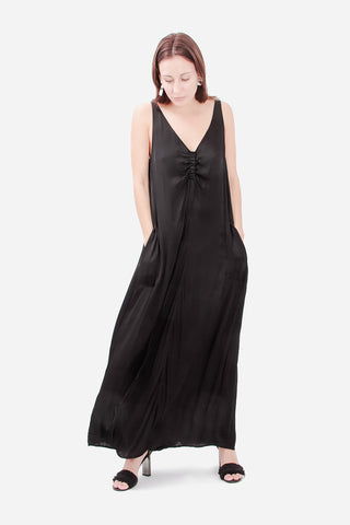 ANTOINETTE SILK MAXI DRESS WITH TAGS