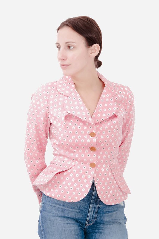 FLORAL PRINT VINTAGE BLAZER