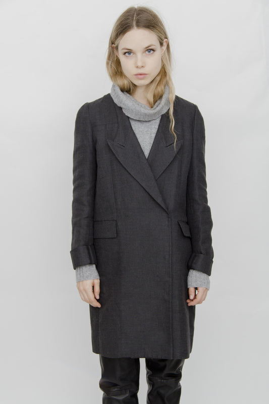 OVERSIZED LINEN BLAZER