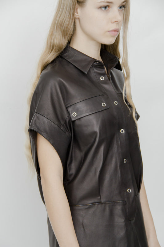ZAMA LEATHER DRESS