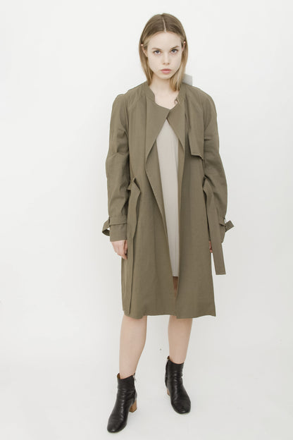 GREEN KHAKI TRENCH