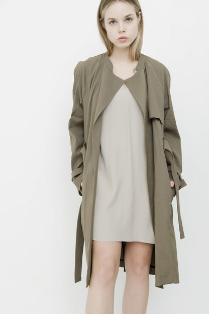 GREEN KHAKI TRENCH
