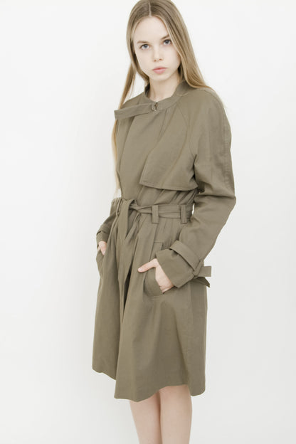 GREEN KHAKI TRENCH