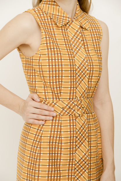VINTAGE PLAID SHIRT DRESS