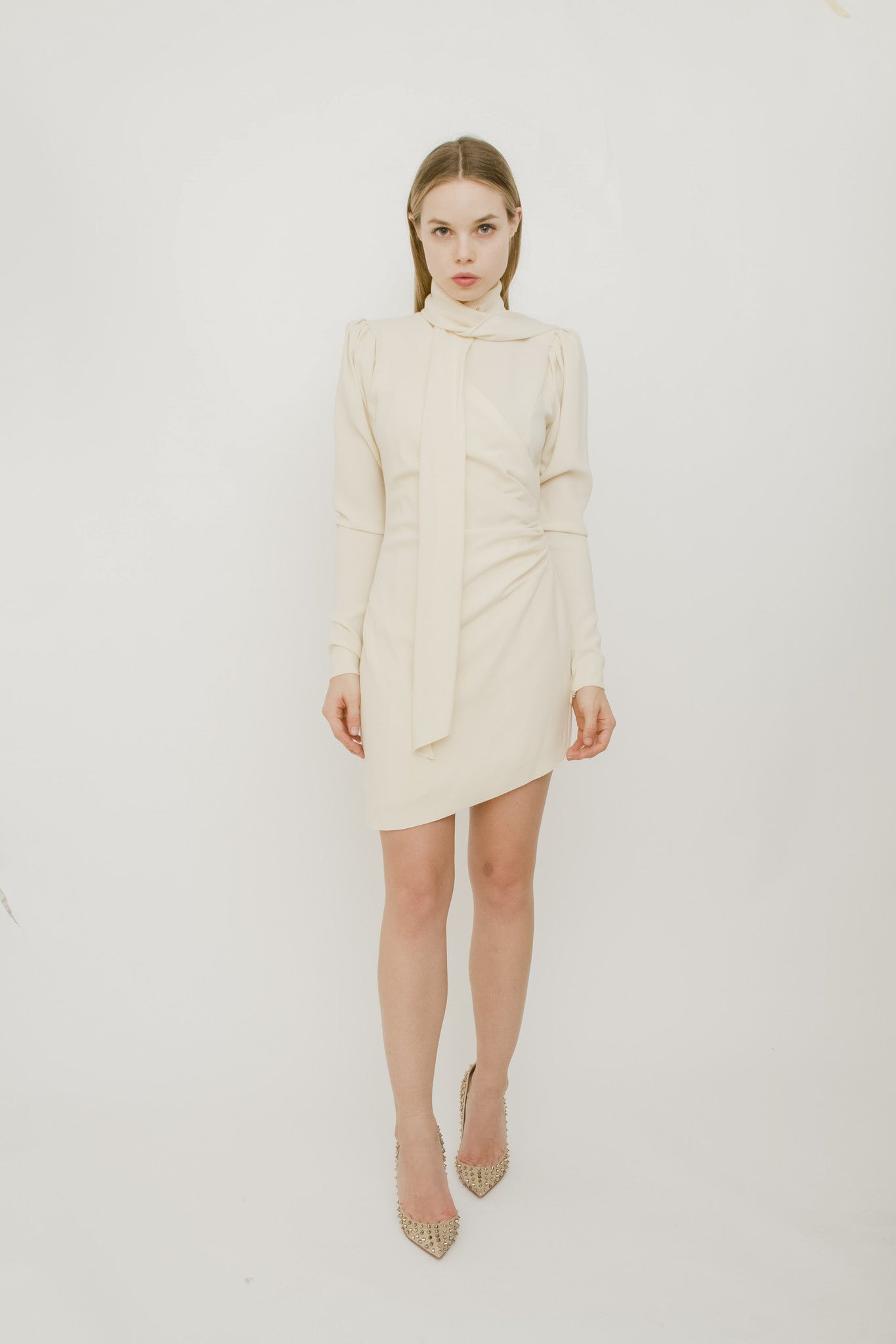 IVORY CREPE DRESS