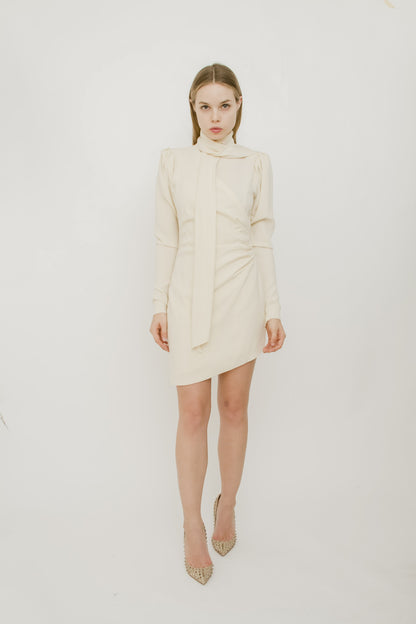 IVORY CREPE DRESS