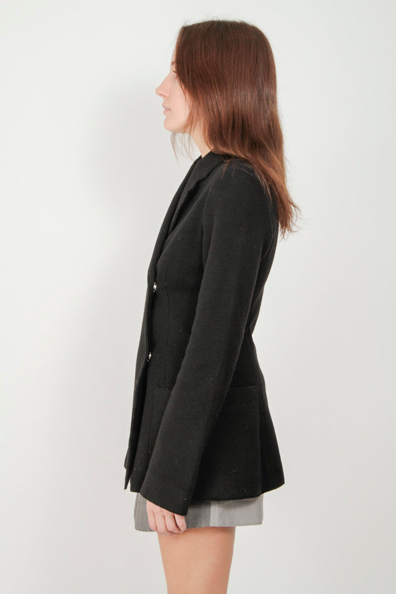 BOILED WOOL BLAZER