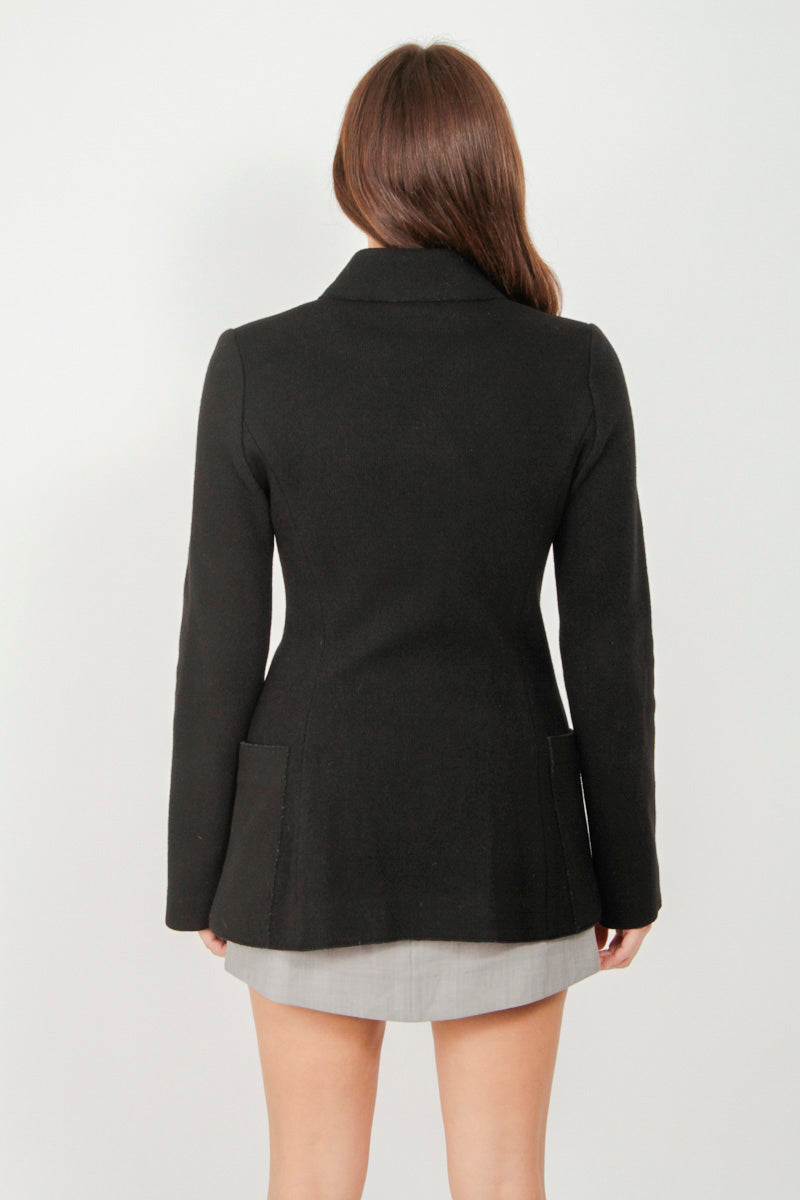 BOILED WOOL BLAZER