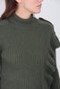 RUFFLE RIBBED SWEATER