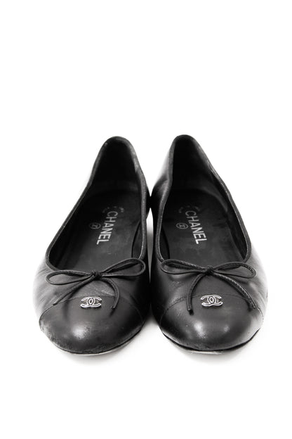 CAP TOE BALLET FLATS