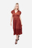 BELLA RUST DRESS WITH TAGS