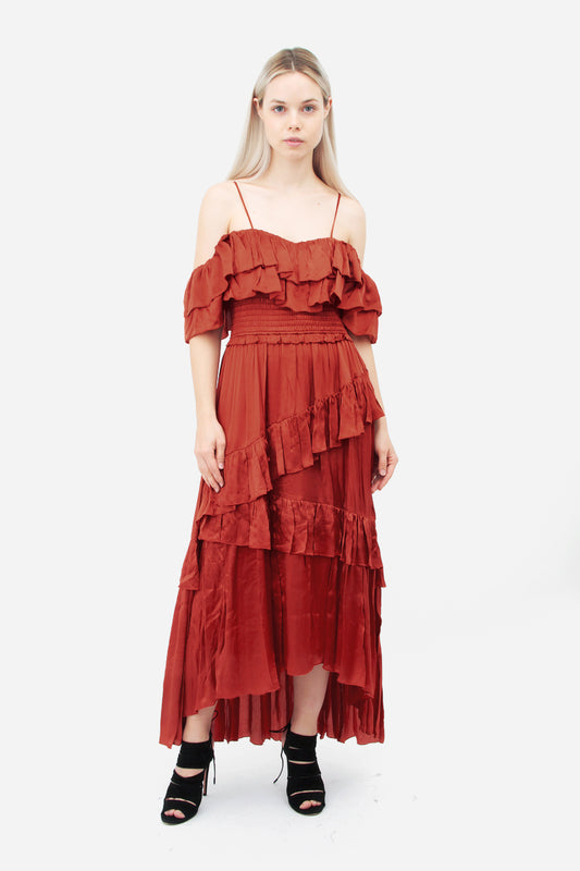 LOUISA CRIMSON DRESS