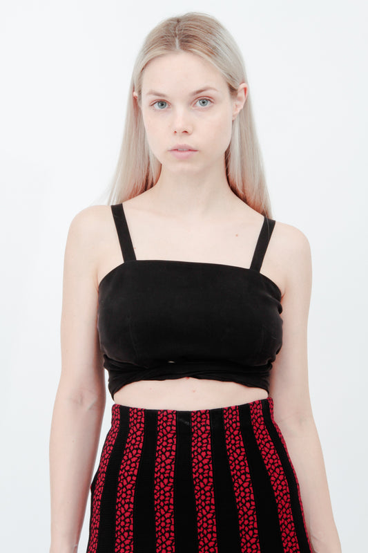 CROP WRAP TOP