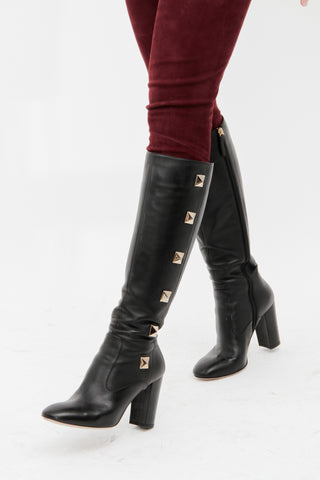 OVER THE KNEE BOW BOOTS