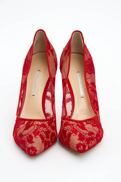 RED LACE STILETTOS