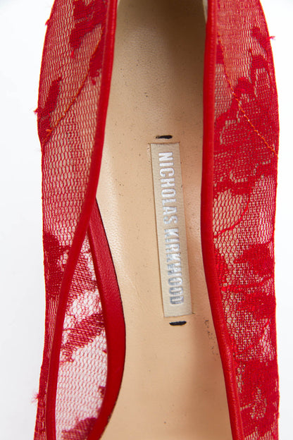 RED LACE STILETTOS