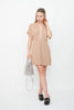 GOLDA TAUPE MINI DRESS