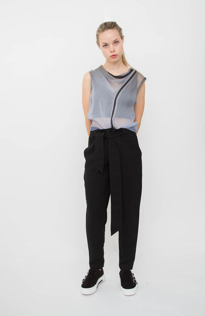 BELTED TROUSERS