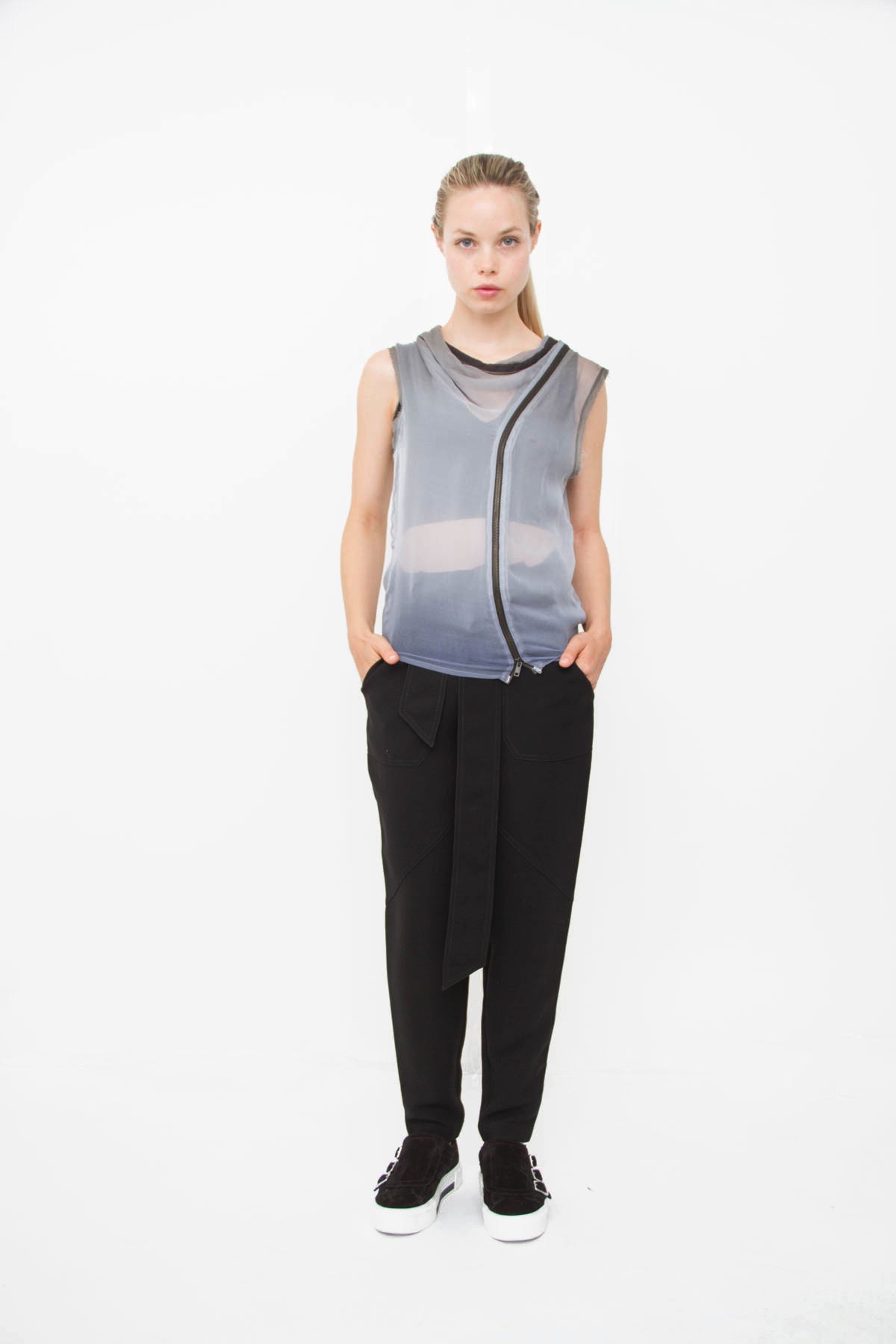OMBRE SILK BLOUSE