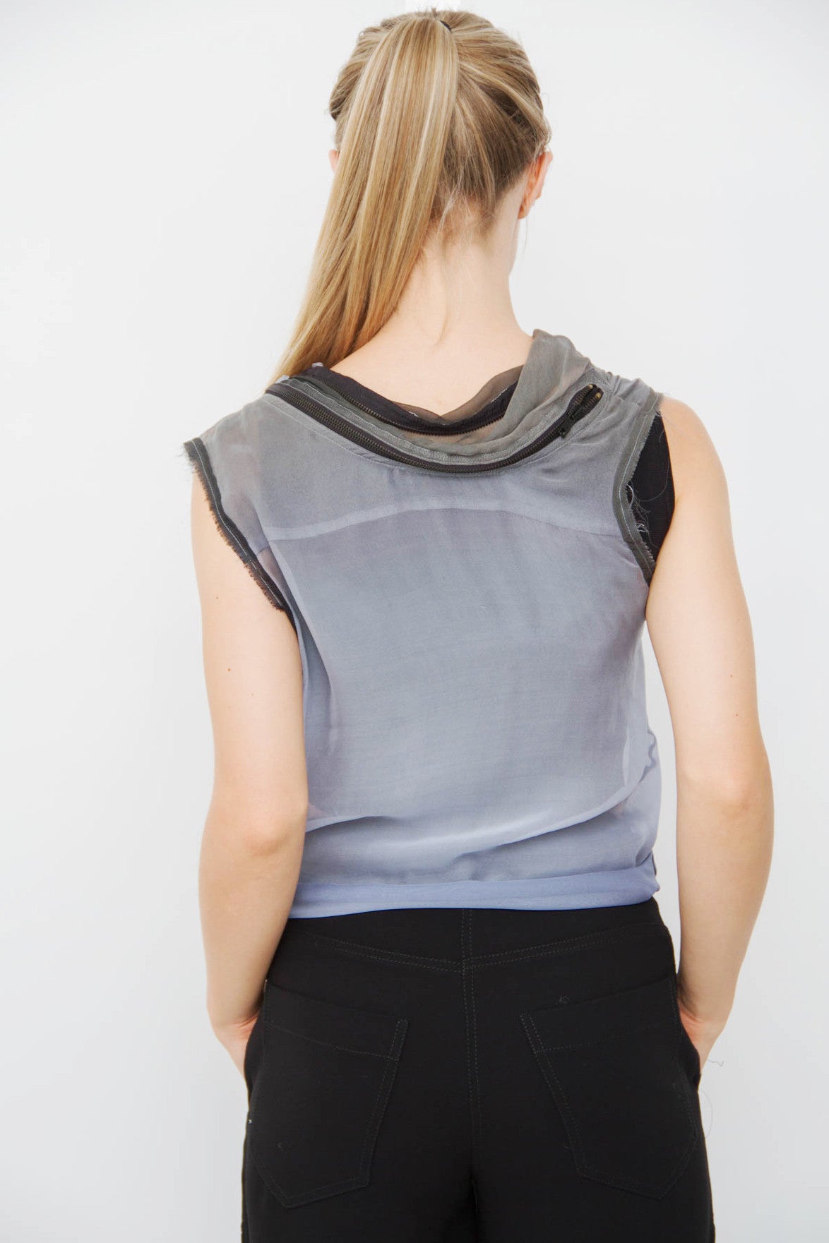 OMBRE SILK BLOUSE
