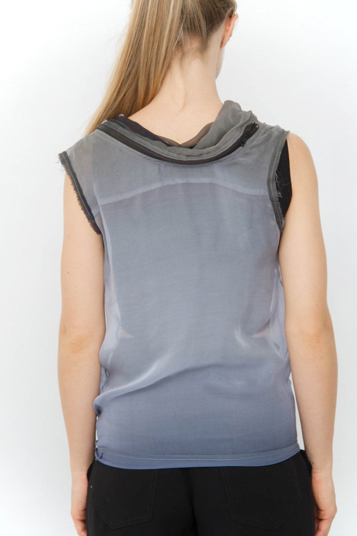 OMBRE SILK BLOUSE