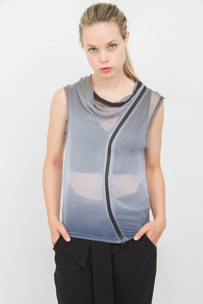 OMBRE SILK BLOUSE