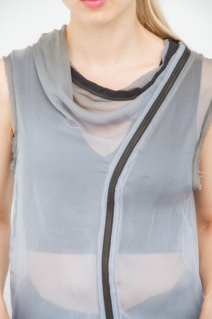 OMBRE SILK BLOUSE