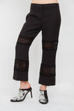 LACE INSET TROUSERS