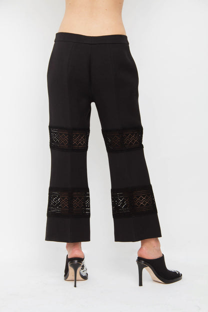 LACE INSET TROUSERS