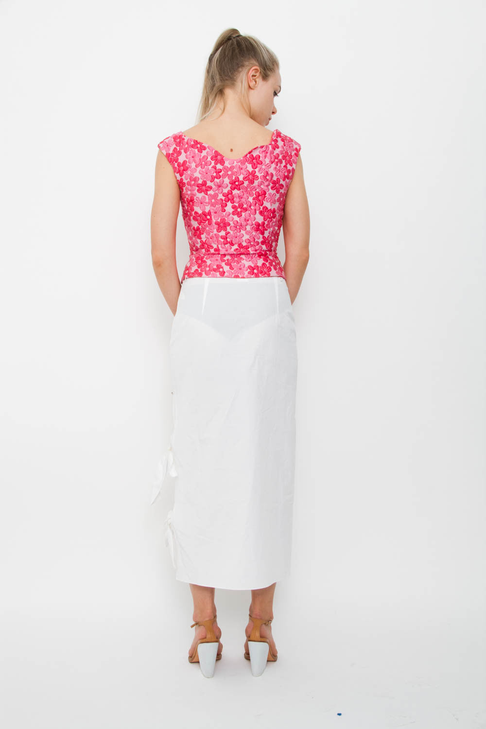 FLORAL CLOQUE BLOUSE