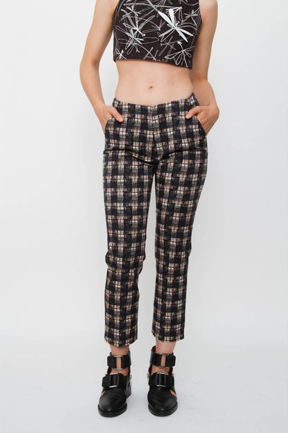 PLAID TROUSERS
