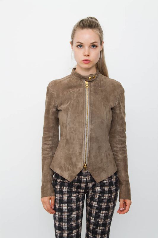 TAUPE SUEDE JACKET