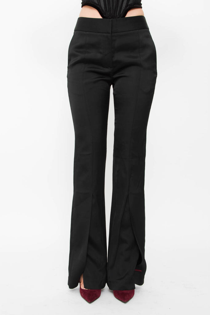 SLIT FLARE TROUSERS