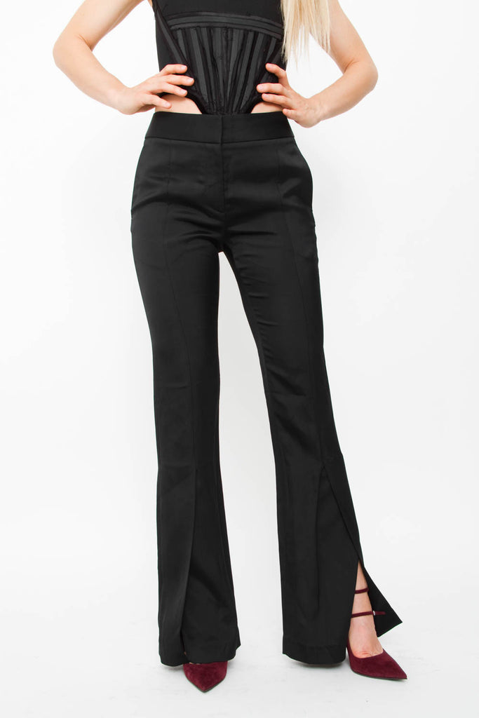SLIT FLARE TROUSERS