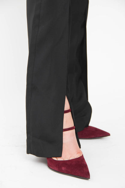 SLIT FLARE TROUSERS