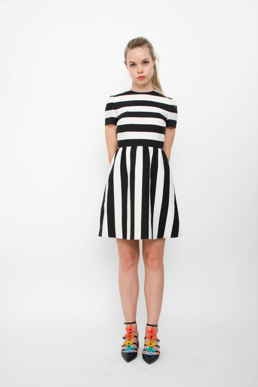 STRIPE COCKTAIL DRESS