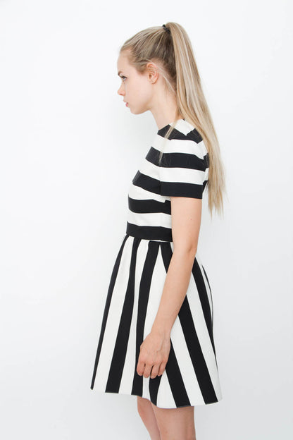 STRIPE COCKTAIL DRESS