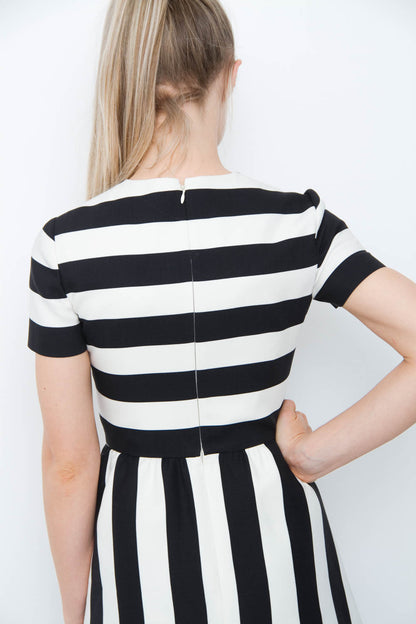 STRIPE COCKTAIL DRESS