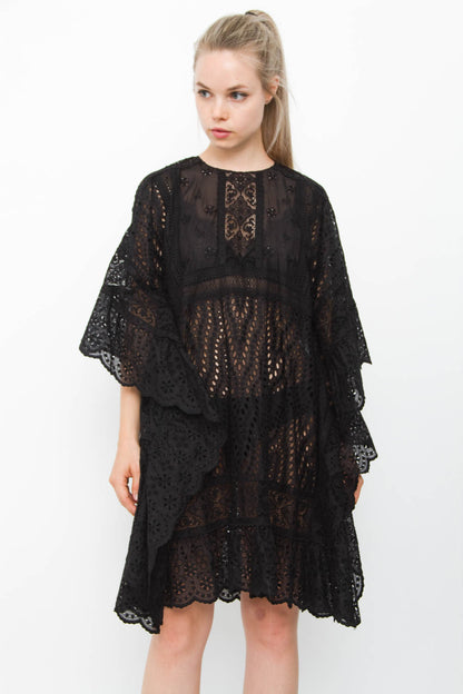 EYELET CAFTAN