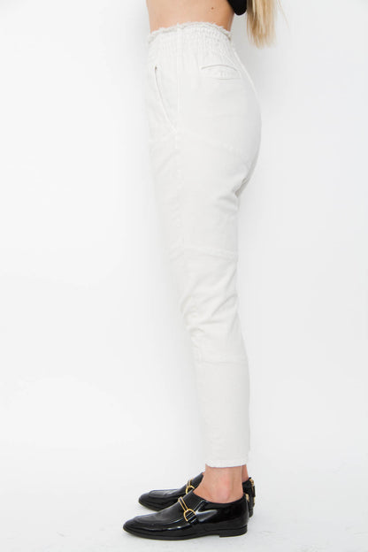 IVORY CANVAS PANTS
