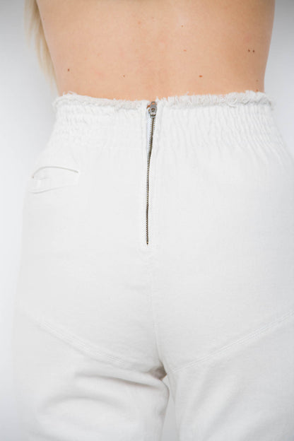 IVORY CANVAS PANTS