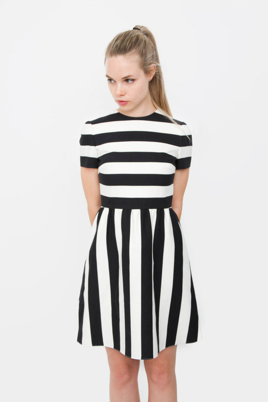 STRIPE COCKTAIL DRESS