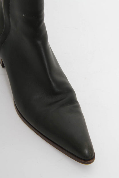 HUNTER GREEN ANKLE BOOTS