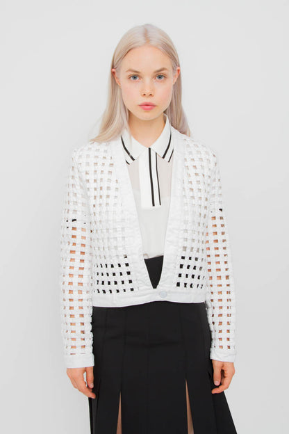 DANA SILK POLO TOP