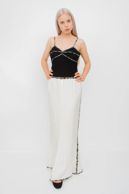 VINTAGE SILK WOOL GOWN