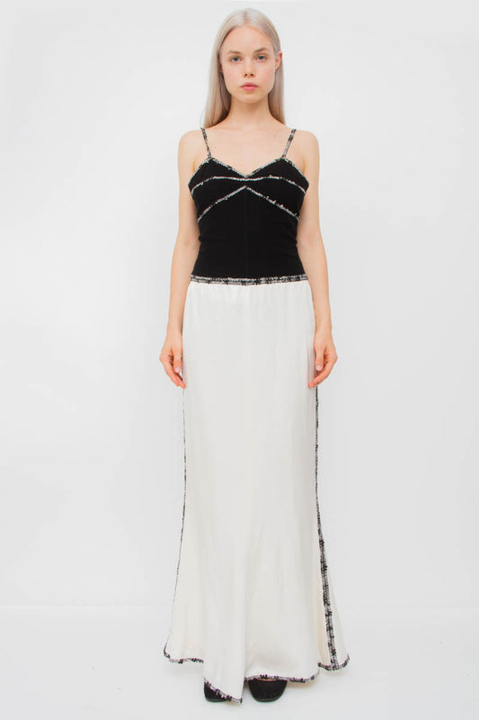 VINTAGE SILK WOOL GOWN