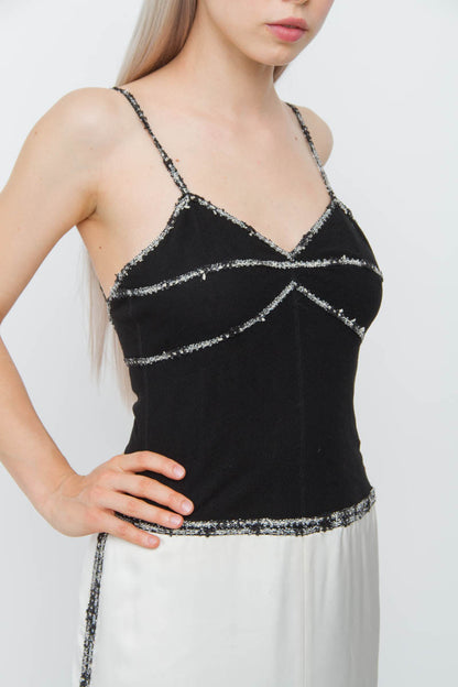 VINTAGE SILK WOOL GOWN
