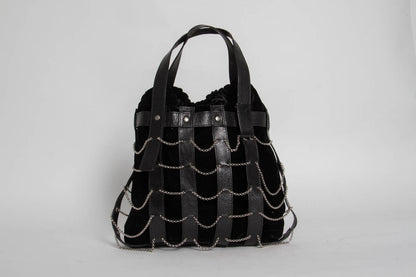 VELVET CHAIN PURSE
